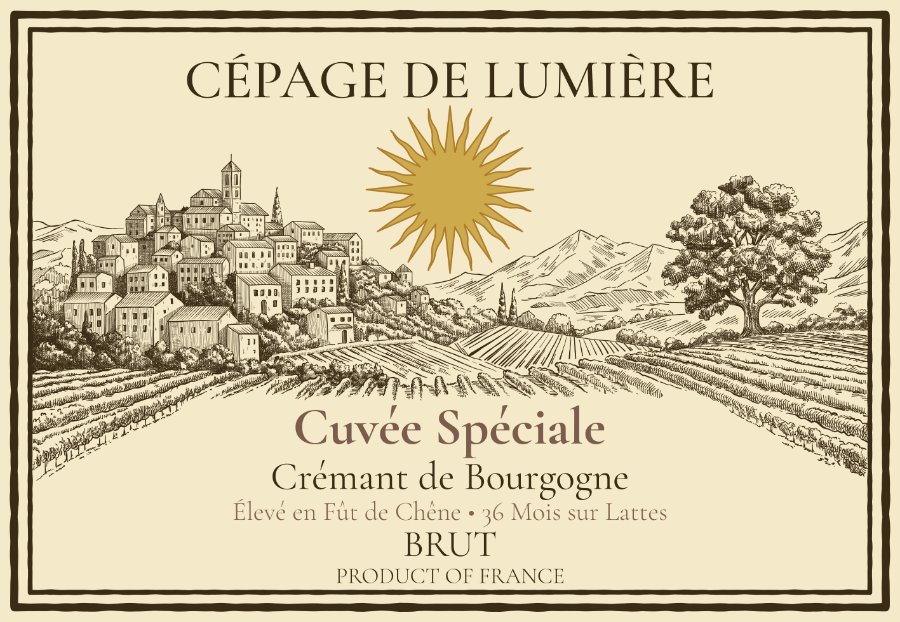 Cuvée Spéciale front label — Crémant de Bourgogne Brut